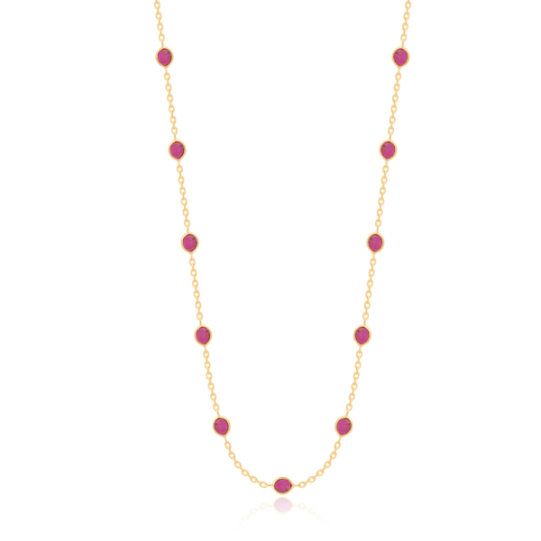 22K Gold Ruby Necklace