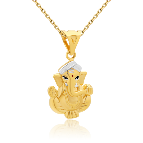 22K Gold Ganesh Ji Pendant