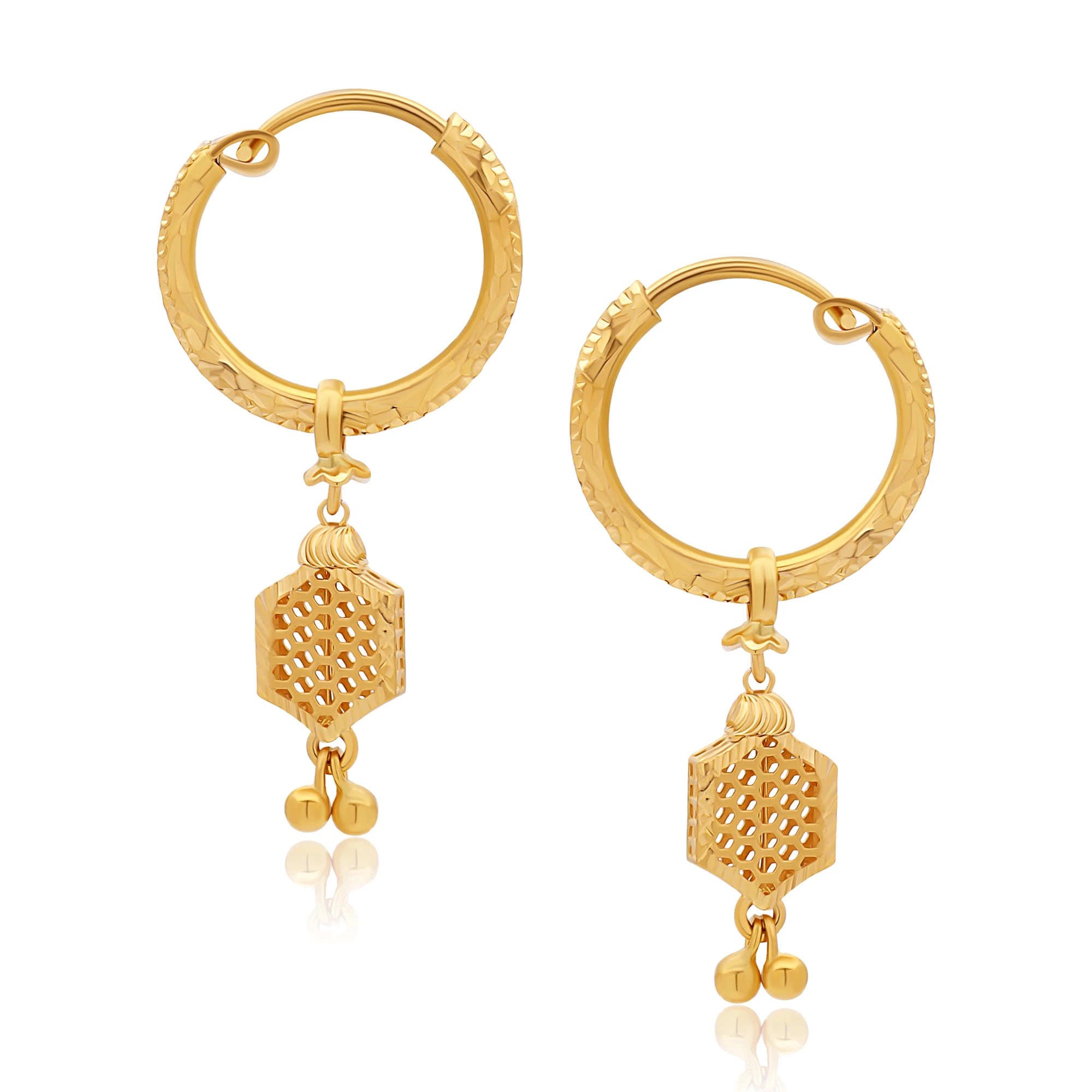 RD 18k & 22k Ladies Gold Earring For Daily, Weight : 1.5 - 2.00 Gm at Rs  5200/gram in Mumbai