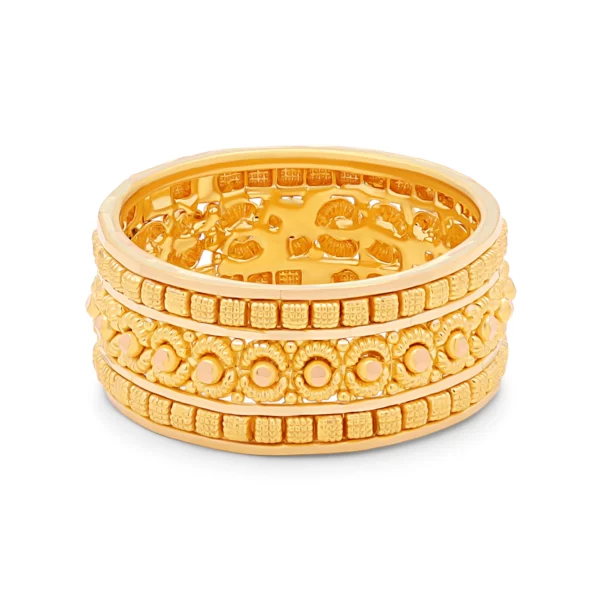 22K Gold Classic Embroidered Band