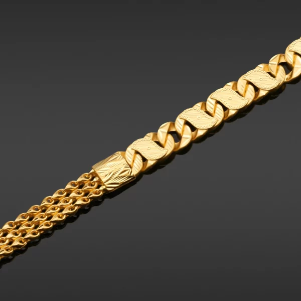 22K Gold Multi-Link Men's Bracelet