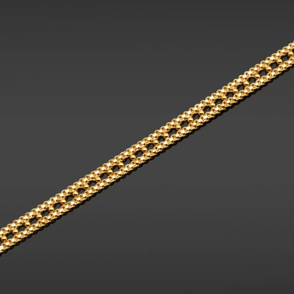 22K Gold Embroidered Belt Bracelet