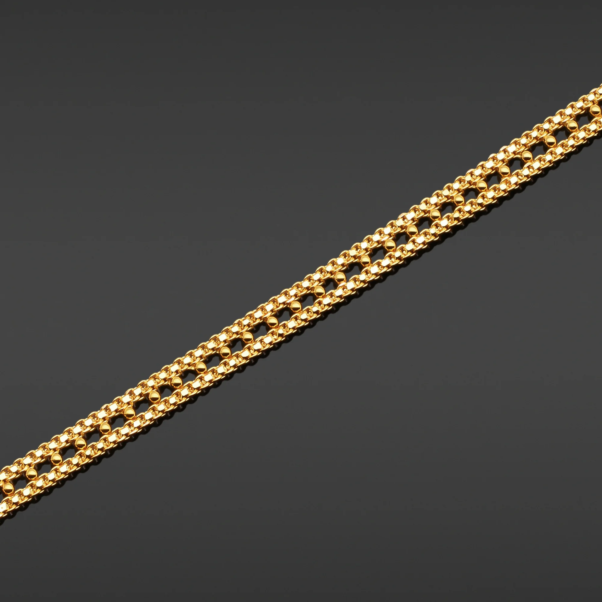 22K Gold Embroidered Belt Bracelet (6.70G)