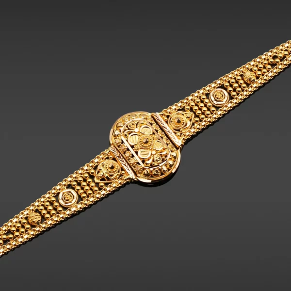 22K Gold Embroidered Bracelet