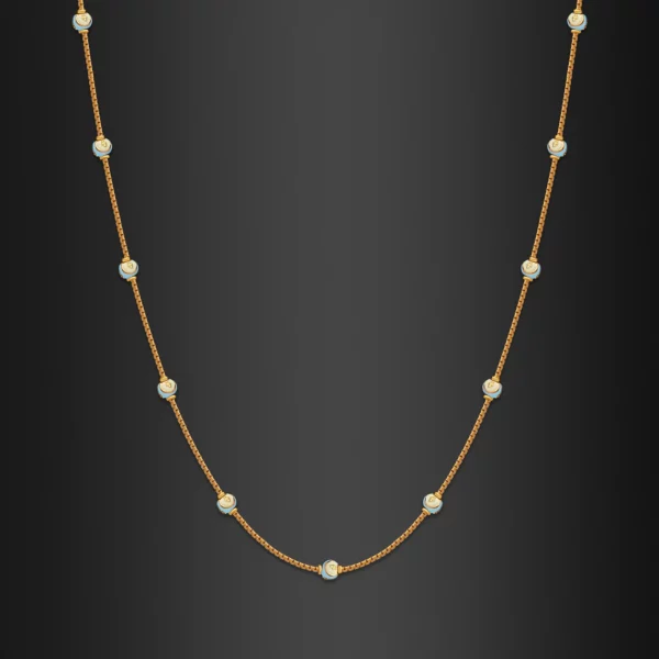 22K Gold Meenakari Beads Necklace