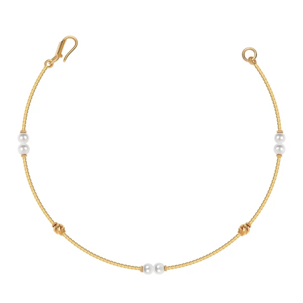 22K Gold Light Pearl Bracelet