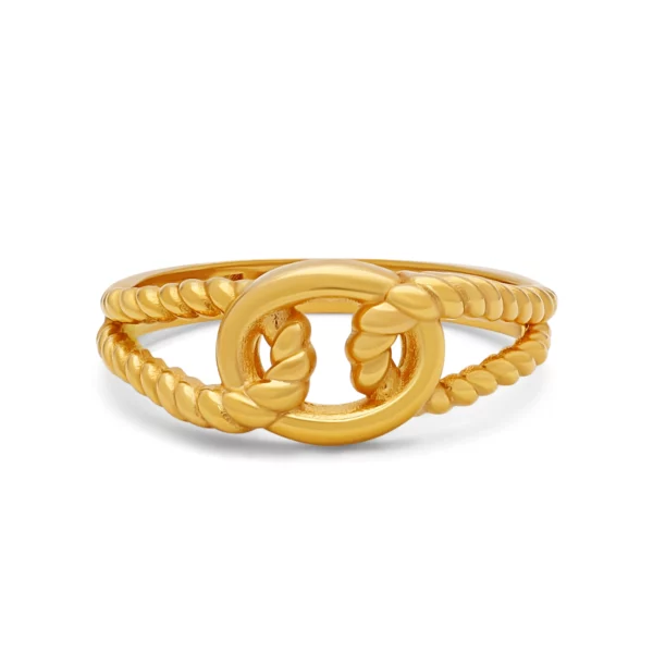 22K Gold Braid Knot Ring