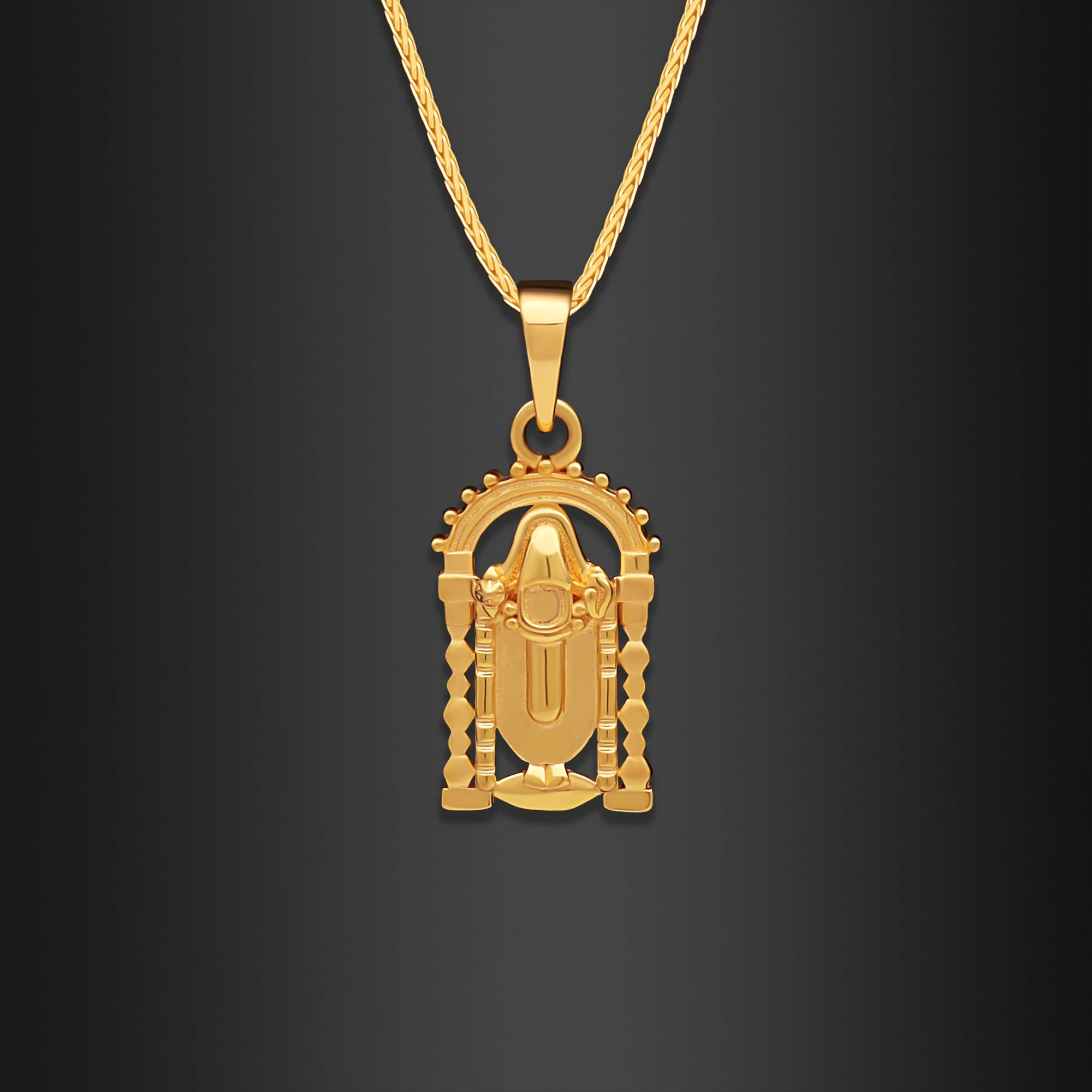 22K Gold Classic Mini Balaji Pendant 2.20G