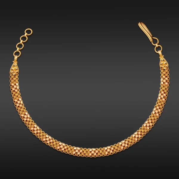 22K Gold Classic Filigree Belt Bracelet (9.75G)