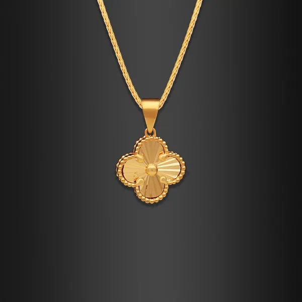 22K Gold Mini Sized Clover Pendant (2.25G)